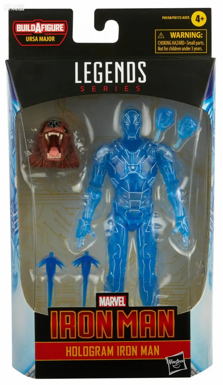 Marvel Legends/漫威传奇 可动人偶系列 巨熊怪人系列 钢铁侠(全息版)