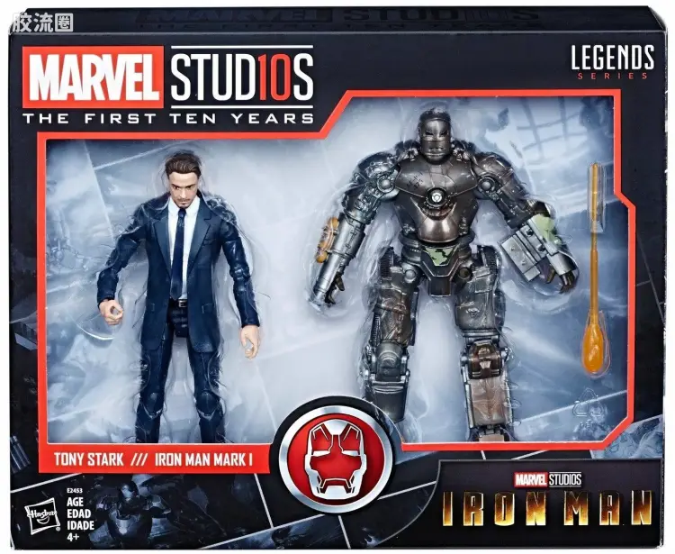 Marvel Legends/漫威传奇 可动人偶系列 Marvel电影宇宙 前10年电影系列 钢铁侠 托尼与钢铁侠MK1