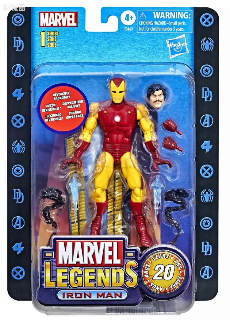 Marvel Legends/漫威传奇 可动人偶系列 Toy Biz 致敬版 钢铁侠 第1代