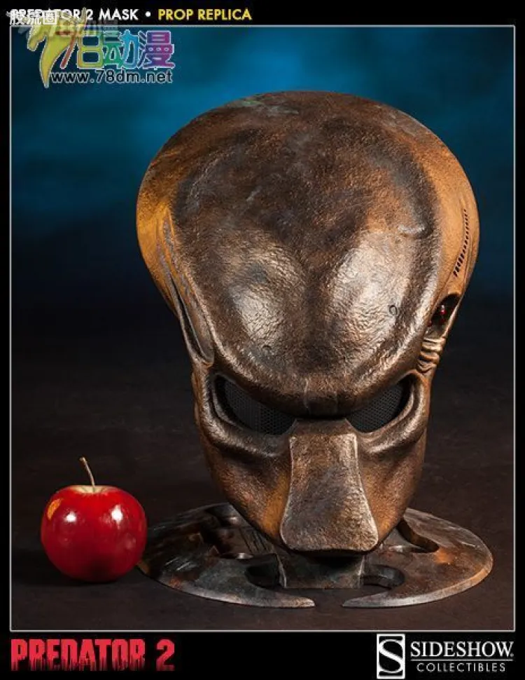sideshow 道具复制品系列 Prop Replica 铁血战士2 花蟹铁血战士面具