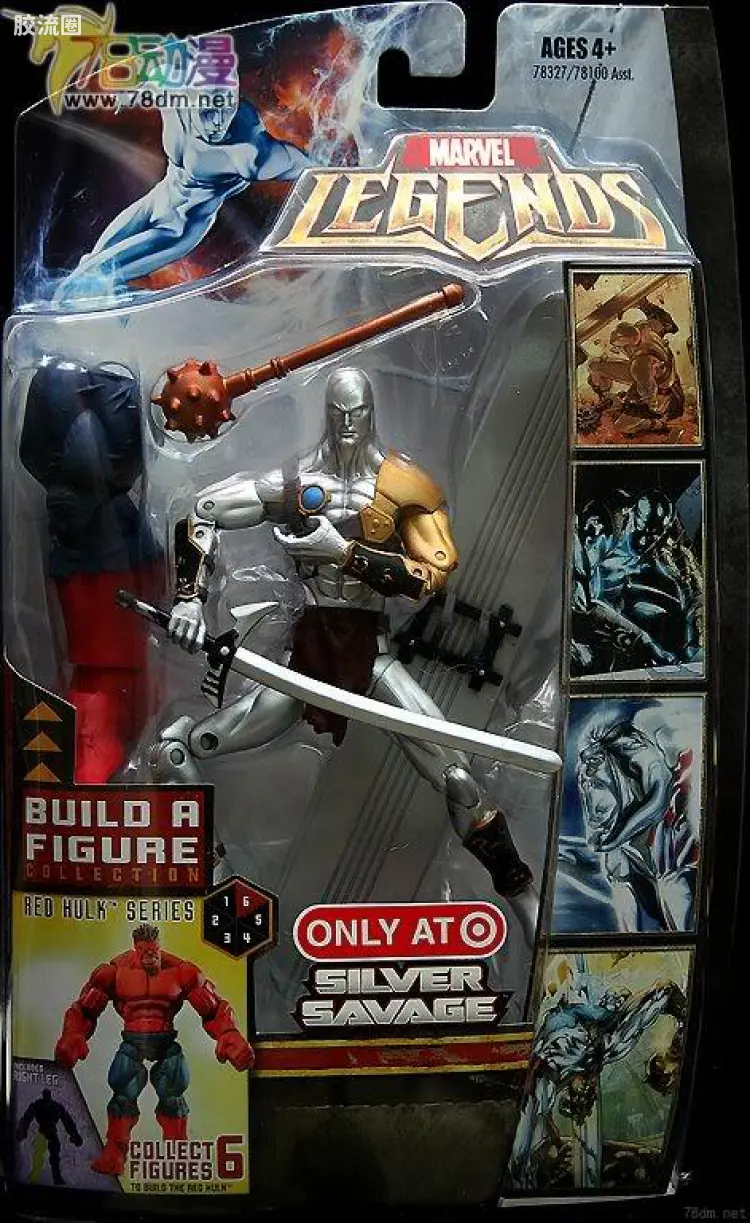 Marvel Legends/漫威传奇 可动人偶系列 孩之宝红浩克 银影侠