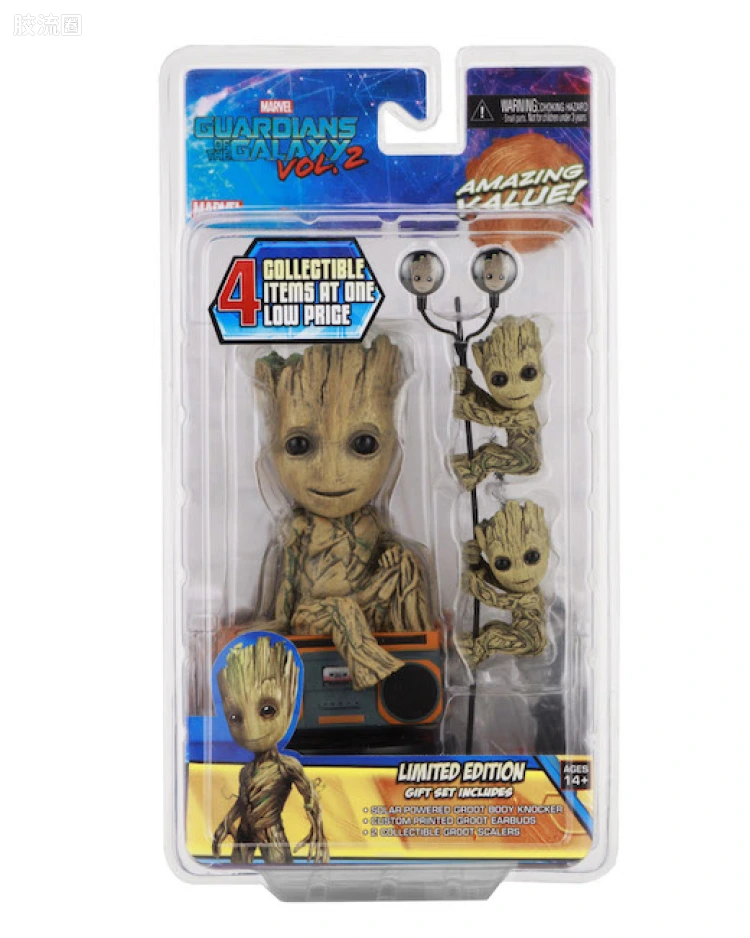 NECA 7寸可动人形系列 攀登者系列 银河护卫队2 格鲁特