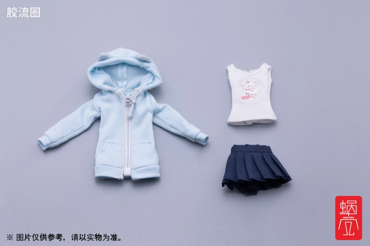 蜗之壳 综合手办 可动手办用附加服装 附加服装 1/12 通用卫衣、裙子、T恤