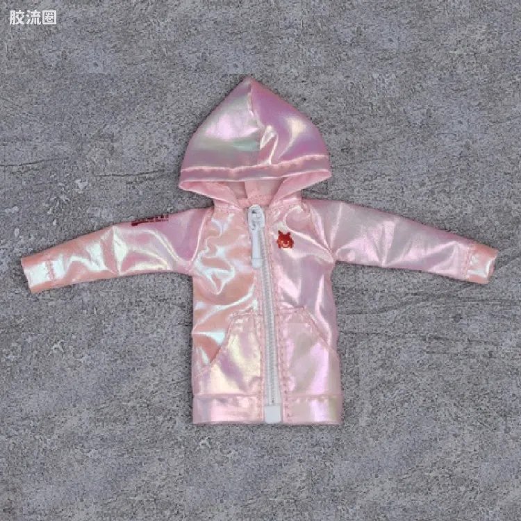 蜗之壳 综合手办 可动手办用附加服装 附加服装 炫彩浅粉色布制外套
