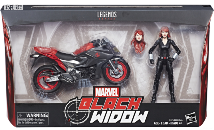 Marvel Legends/漫威传奇 可动人偶系列 人与载具 黑寡妇与摩托车