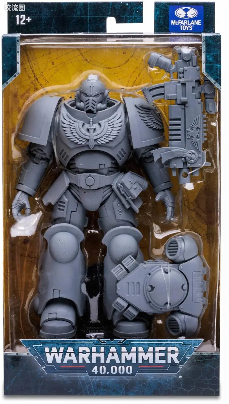 麦克法兰游戏与动画系列 游戏 战锤40K/Warhammer 40,000 黑暗天使突击战士 无色版