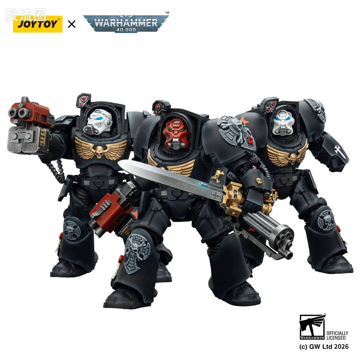 JOYTOY x 战锤40K 帝国之拳/黑色圣堂 黑色圣堂 终结者小队