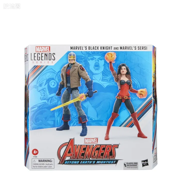 Marvel Legends/漫威传奇 可动人偶系列 60周年漫画 复仇者联盟系列 黑骑士&‌瑟西