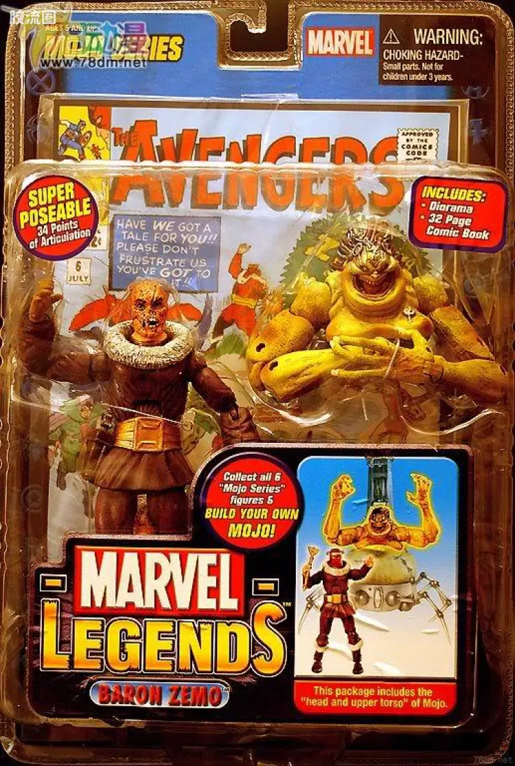 Marvel Legends/漫威传奇 可动人偶系列 第14代 齐莫男爵 特别版