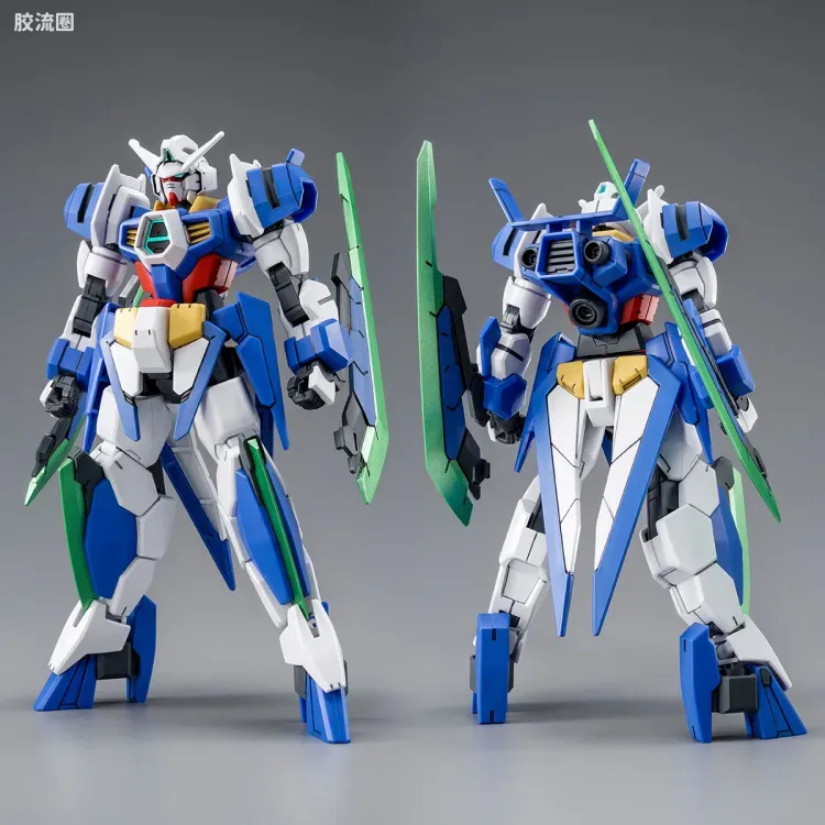 高达AGE HG 网络限定版 高达AGE-1 剃刀&高达AGE-2 阿尔忒弥斯套装 - 图片
