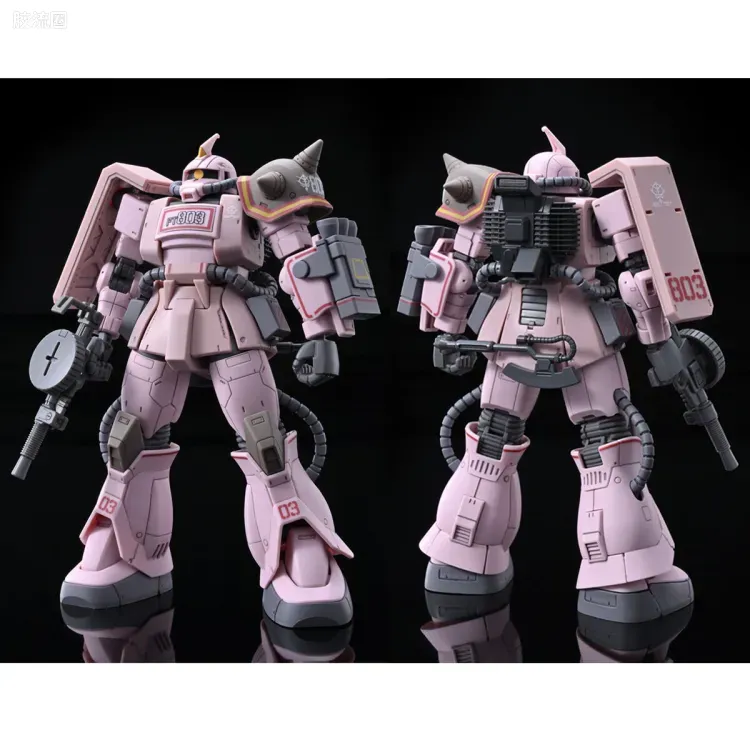 HG 高达The Origin 网络限定版 MS-06D 沙漠型扎古 粉红豹队 - 图片