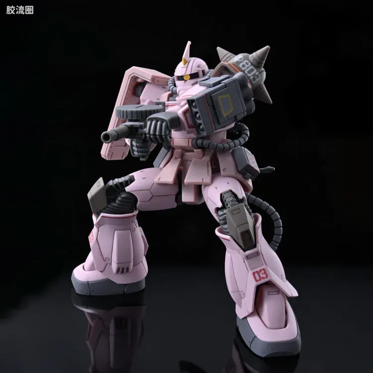 HG 高达The Origin 网络限定版 MS-06D 沙漠型扎古 粉红豹队 - 图片
