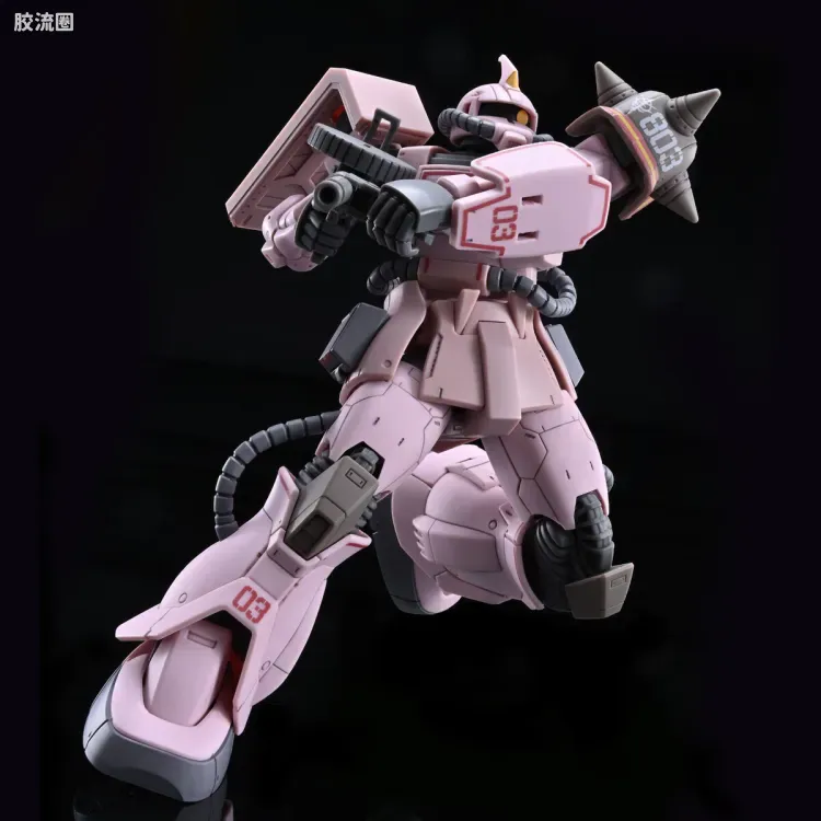 HG 高达The Origin 网络限定版 MS-06D 沙漠型扎古 粉红豹队 - 图片