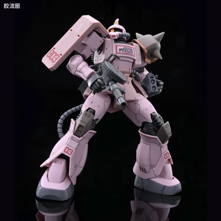 HG 高达The Origin 网络限定版 MS-06D 沙漠型扎古 粉红豹队 - 图片