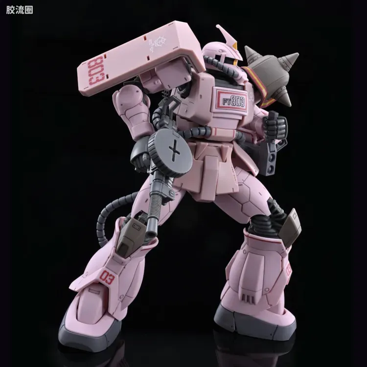HG 高达The Origin 网络限定版 MS-06D 沙漠型扎古 粉红豹队 - 图片