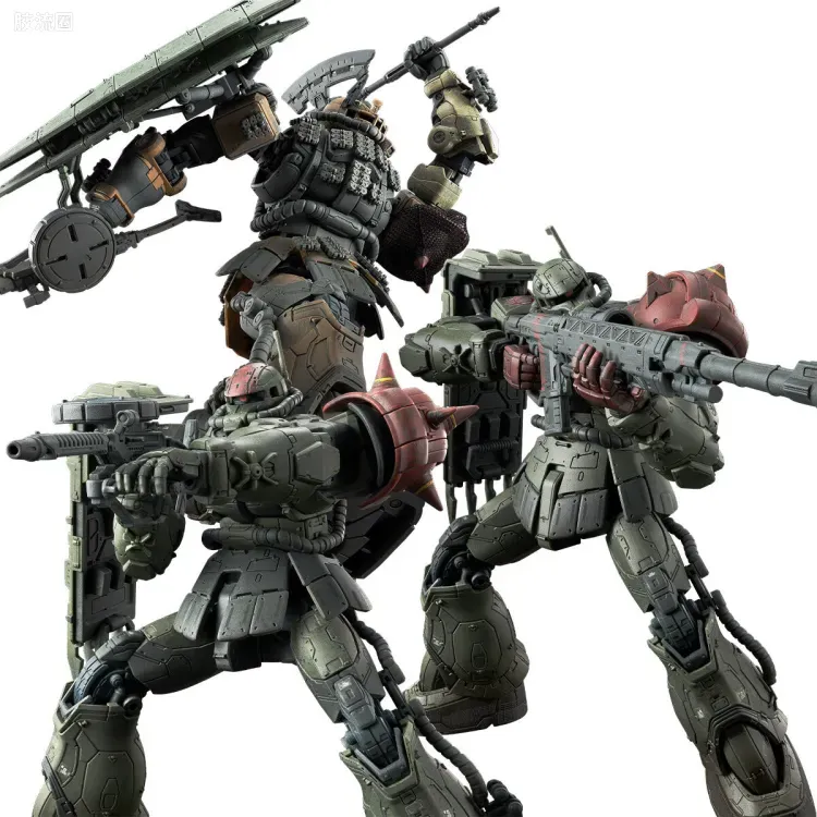 HGUC 网络限定版 扎古Ⅱ F型 查布斯机&凯尔机+无识别型扎古Ⅱ 索拉里机 再现配件套装 (复仇的安魂曲) - 图片