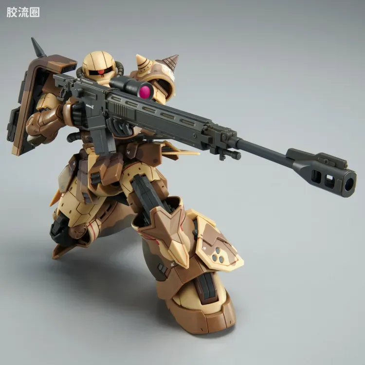 HG 高达库库鲁斯·多安的小岛剧场版 拼装模型 网络限定版 MS-06GD 高机动型扎古 地上用(瓦尔德机) - 图片