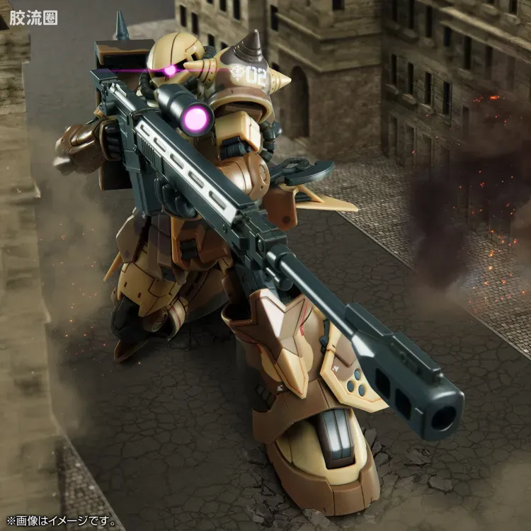HG 高达库库鲁斯·多安的小岛剧场版 拼装模型 网络限定版 MS-06GD 高机动型扎古 地上用(瓦尔德机) - 图片